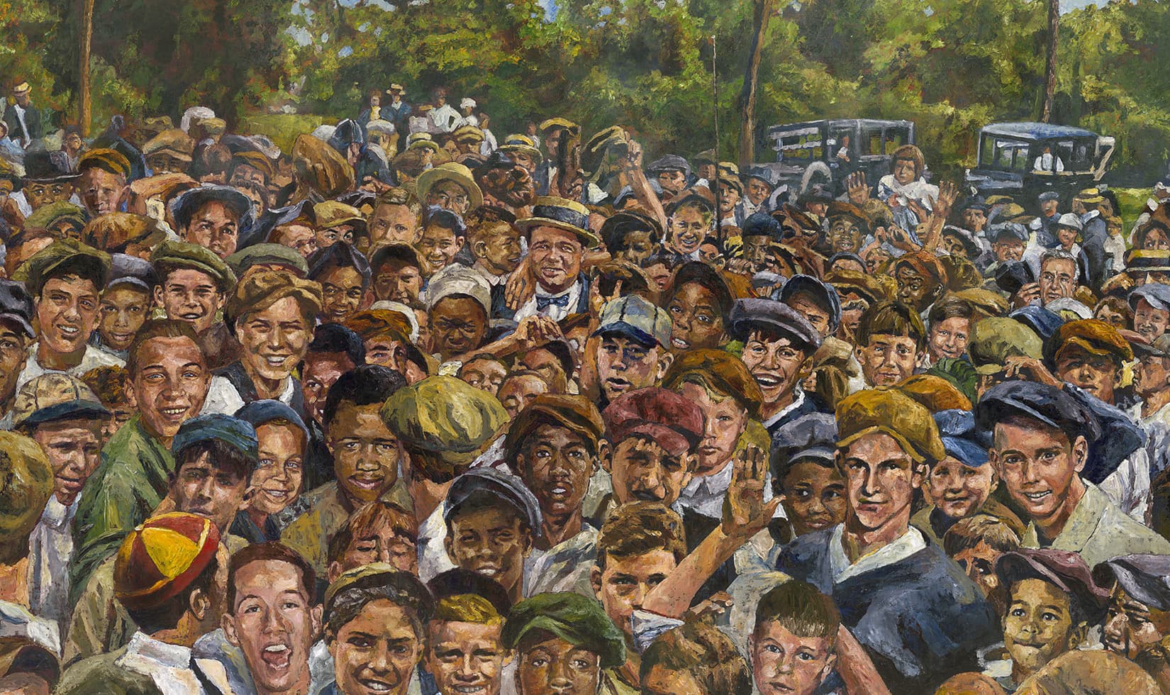 Babe and the Kids — full painting by Opie Otterstad